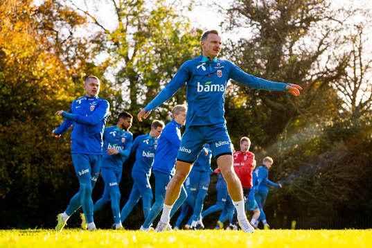 Marius Lode of the Norwegian national football team