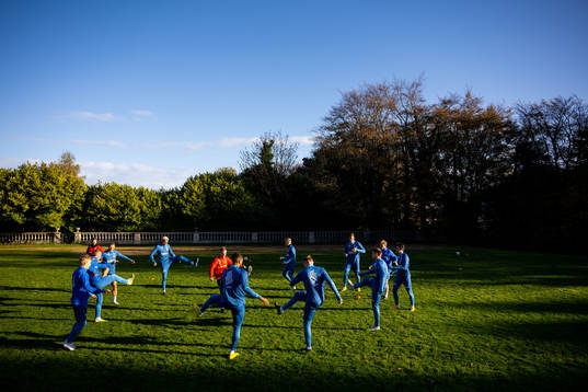 Stian Gregersen and players of the Norwegian national