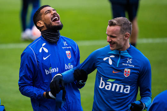 Ohikhuaeme Omoijuanfo and Marius Lode of the Norwegian