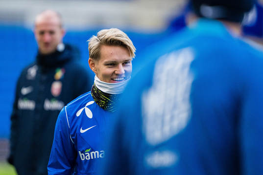 Martin Ødegaard of the Norwegian national football team