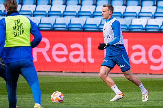 Marius Lode of the Norwegian national football team