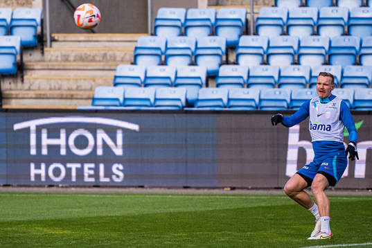 Marius Lode of the Norwegian national football team
