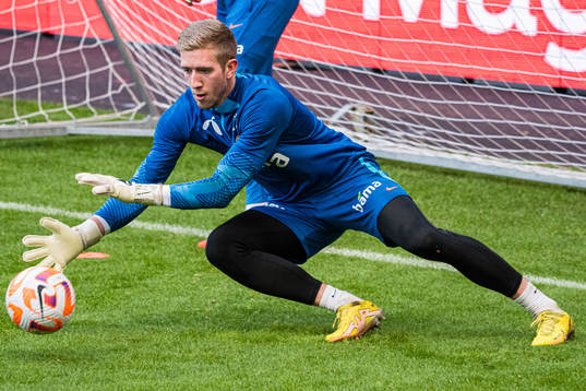 Egil Selvik of the Norwegian national football team