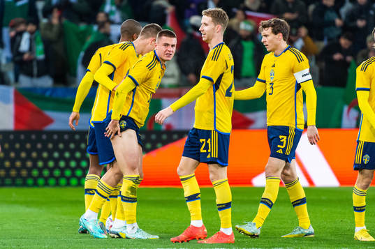 Mattias Svanberg of Sweden in pain