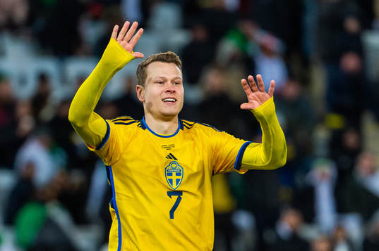 Viktor Claesson of Sweden celebrates