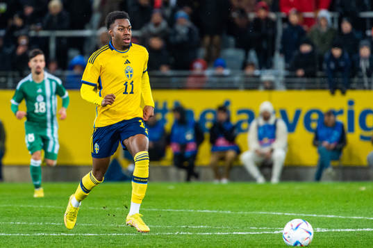 Anthony Elanga of Sweden