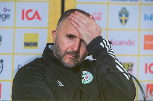 Head coach Djamel Belmadi of Algeria