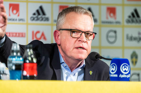 Head coach Janne Andersson of Sweden at the press conference