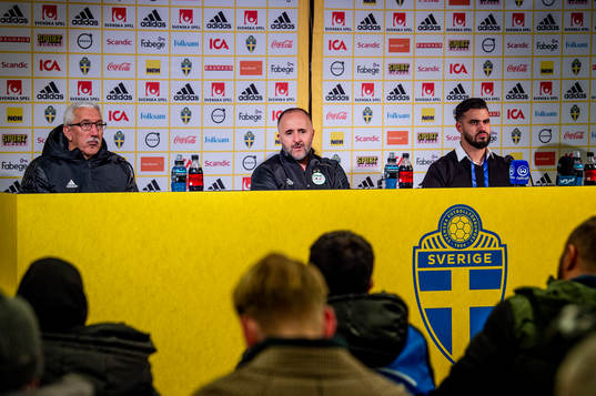 Head coach Djamel Belmadi of Algeria