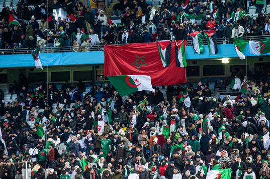Supporters of Algeria a head of the international friendly