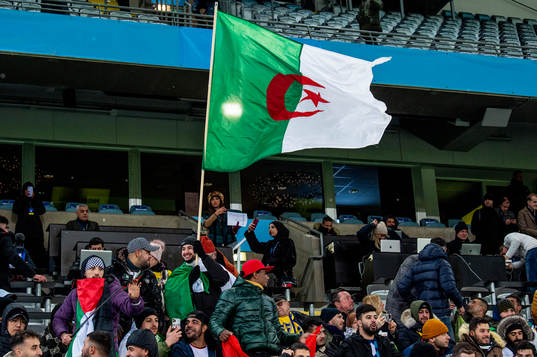 Supporters of Algeria a head of the international friendly