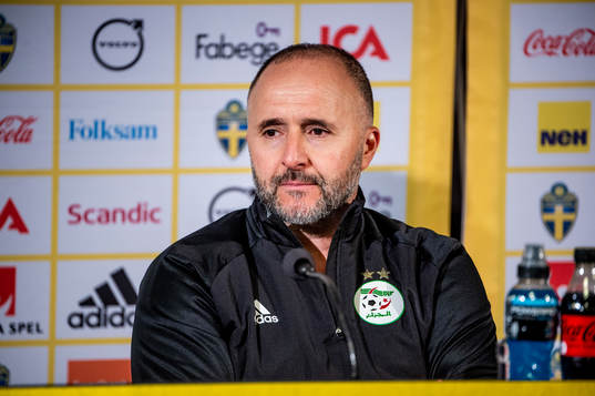 Head coach Djamel Belmadi of Algeria