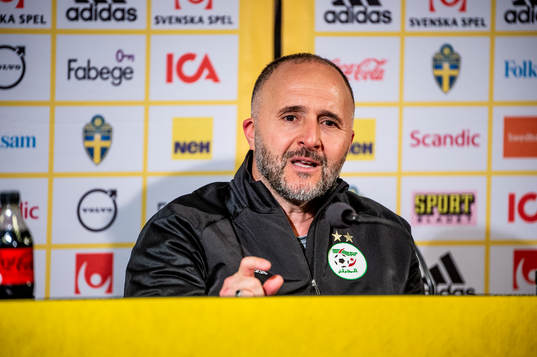 Head coach Djamel Belmadi of Algeria