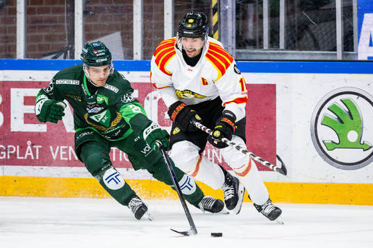 Färjestads Joel Nyström och Brynäs Anton Rödin