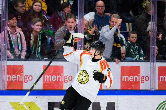 Brynäs William Strömgren jublar