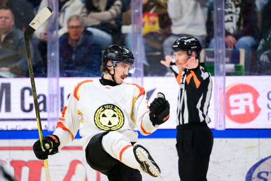 Brynäs Hannes Björninen jublar
