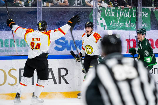 Brynäs Alexander Ljungkrantz jublar
