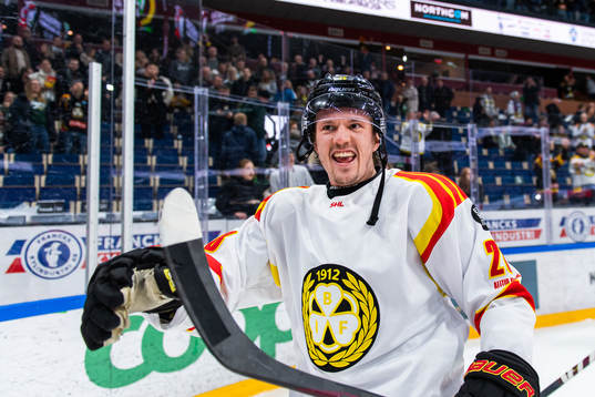 Brynäs Johannes Kinnvall jublar