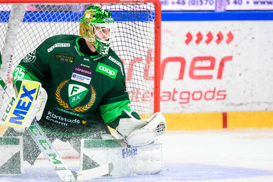 Färjestads målvakt Dennis Hildeby