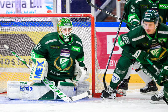 Färjestads målvakt Dennis Hildeby