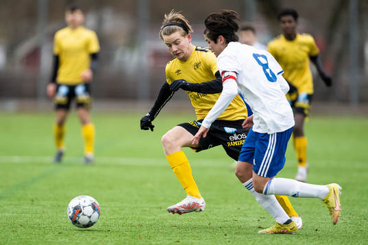 Elfsborgs Emilio Ulvholm Scarpelli och Norrköpings Marlon