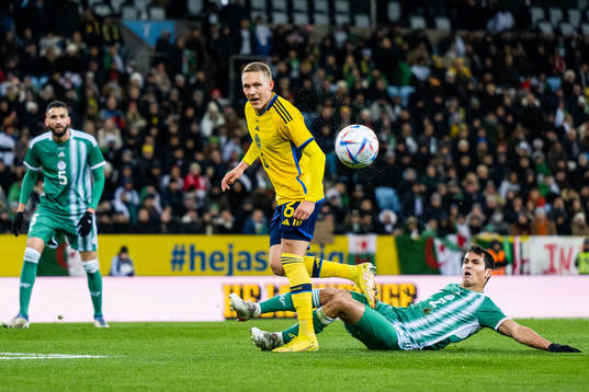 Ludwig Augustinsson of Sweden and Aissa Mandi of Algeria