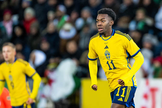 Anthony Elanga of Sweden