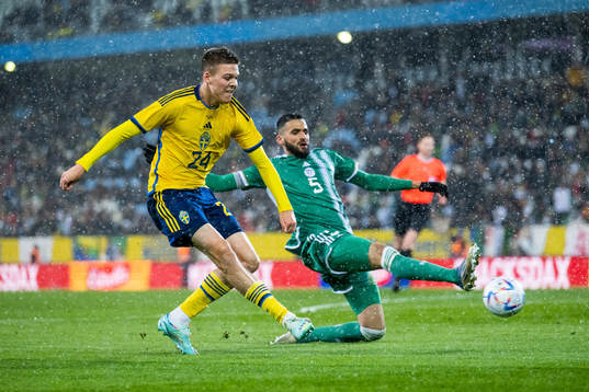 Emil Holm of Sweden and Ahmed Touba of Algeria