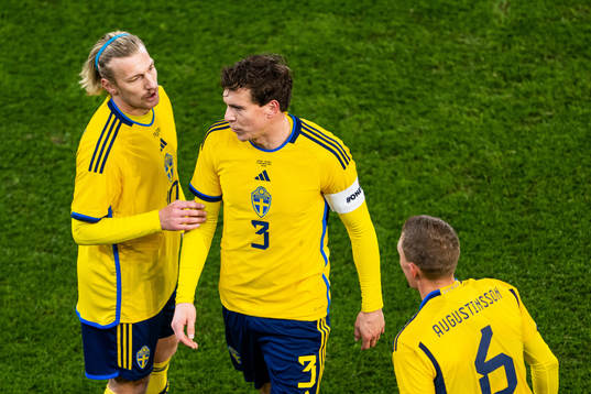 Emil Forsberg, Victor Nilsson Lindelöf and Ludwig