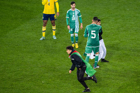 Two pitch invaders