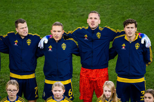 Viktor Claesson, Ludwig Augustinsson, goalkeeper Robin