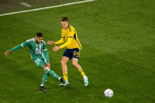 Youcef Belaili of Algeria and Emil Holm of Sweden