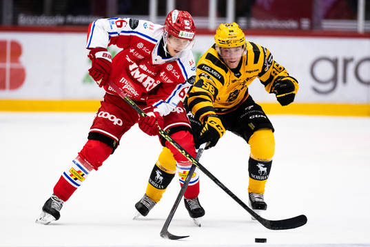 Timrås Joonas Lyytinen och Skellefteås Rickard Hugg