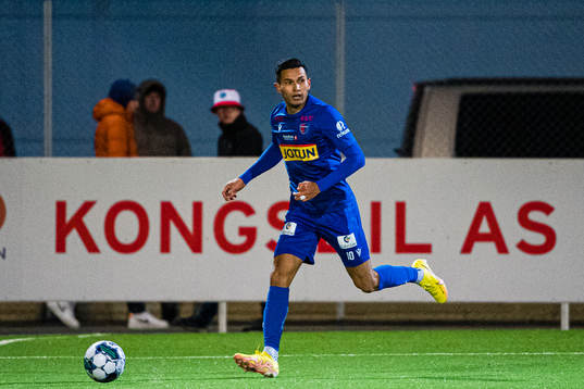 XXX during the Eliteserien playoff football match between