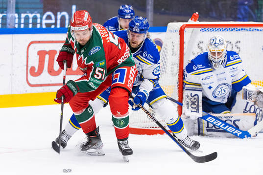 Frölundas Mats Rosseli Olsen och Leksands Anton Lindholm