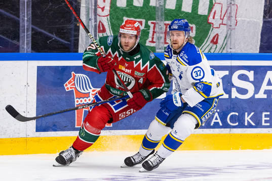 Frölundas Christian Folin och Leksands Anton Lindholm