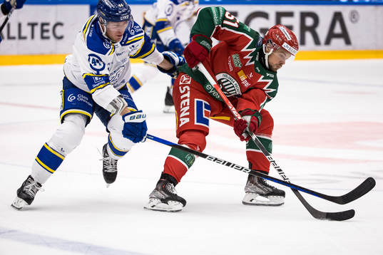 Leksands Carter Ashton och Frölundas Mats Rosseli Olsen