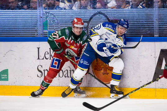 Frölundas Jere Innala och Leksands Mikael Ruohomaa
