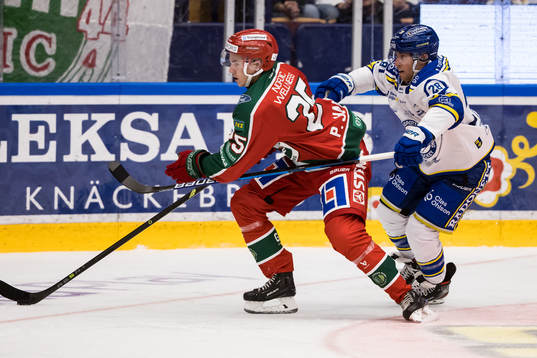 Frölundas Pontus Johansson och Leksands Justin Glenn Kloos