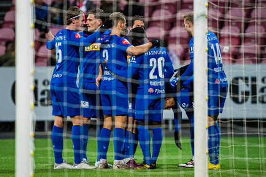 Franklin Daddys Boy Nyenetue of Sandefjord celebrates