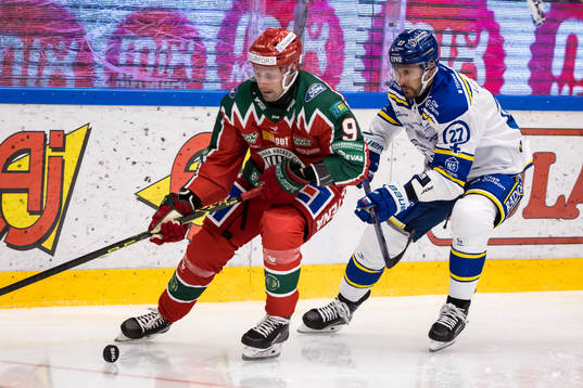 Frölundas Jan Mursak och Leksands Marek Hrivik