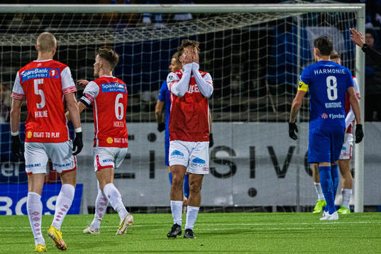 Martin André Sjølstad of Kongsvinger reacts