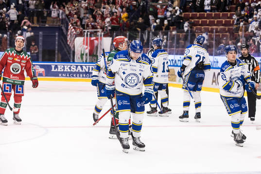 Leksands spelarna deppar