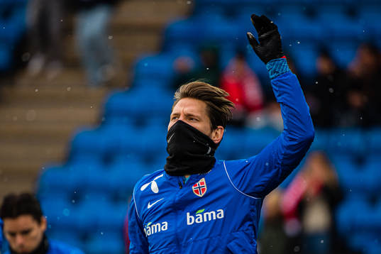Stefan Strandberg of Norway warms up