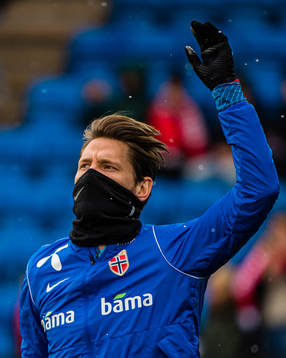 Stefan Strandberg of Norway warms up