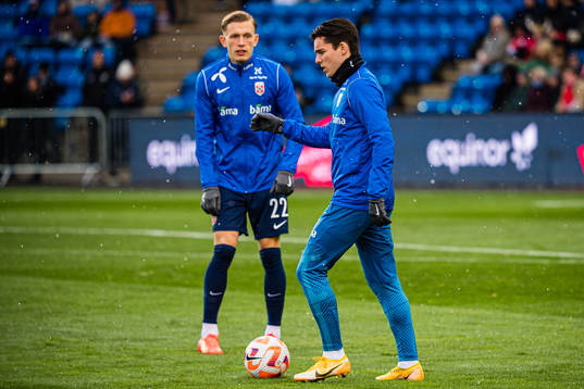 Hugo Vetlesen of Norway warms up