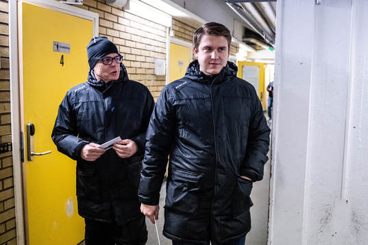 Panterns general manager Joakim Tillgren och tränare Emil