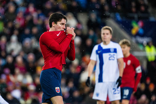 Hugo Vetlesen of Norway reacts
