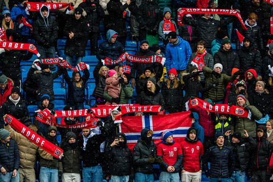 Spectators in the stands