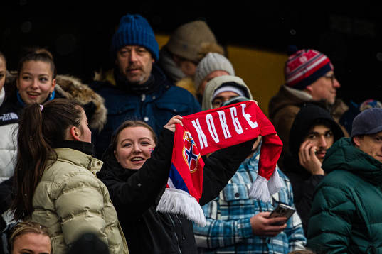 Spectators in the stands
